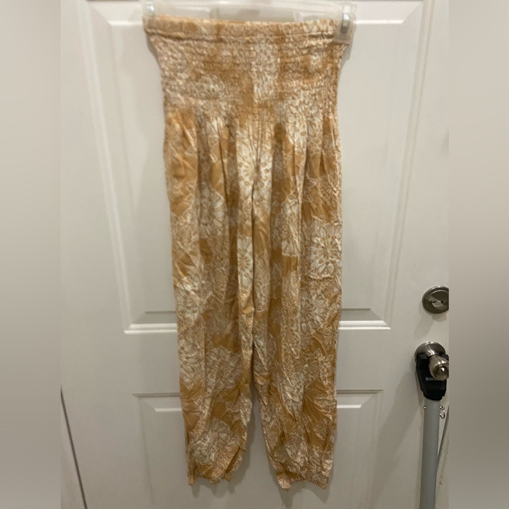 Yellow paper pants